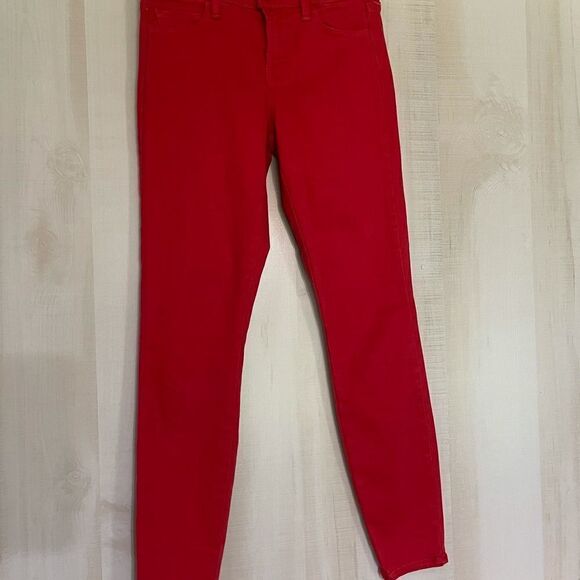 J Brand red skinny crop jeans, size 25 - Picture 2 of 15